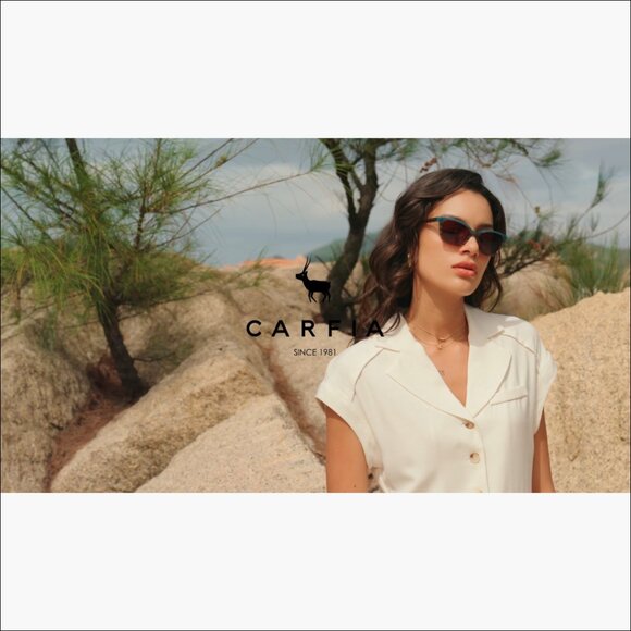 Acetate Polarized Sunglasses with UV Protection and Cat Eye Shape main image 2
